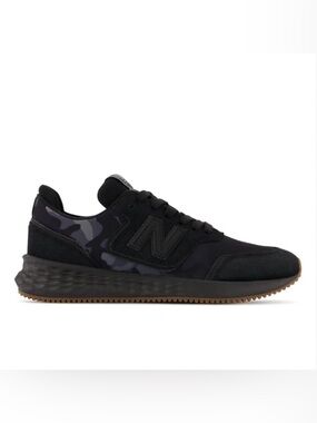 New Balance Kids Black Camouflage Sneakers